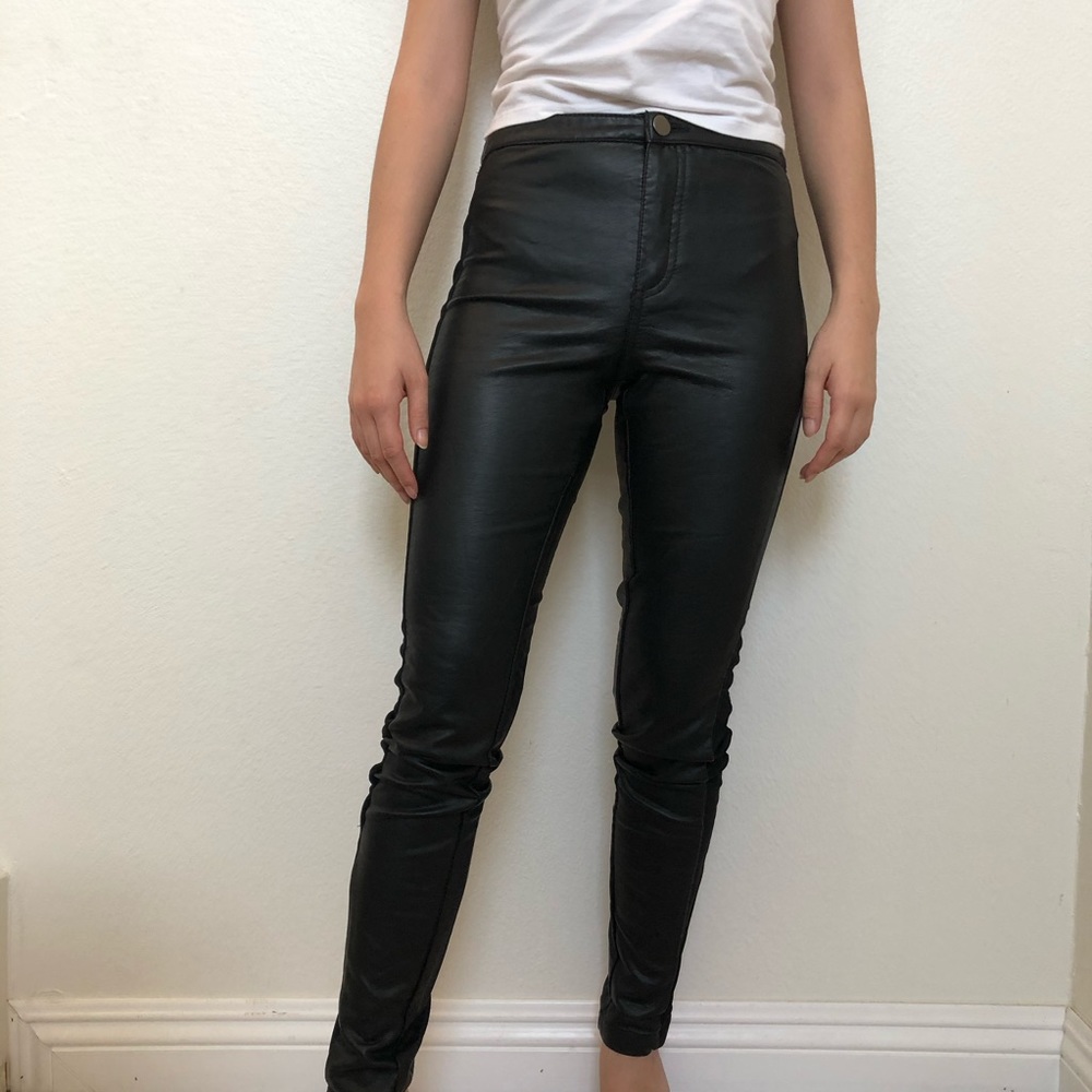 Faux Leather Pants